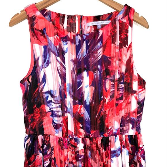 Luxe by Carmen Marc Valvo Floral Fit & Flare Dress Size 14 - Picture 3 of 15